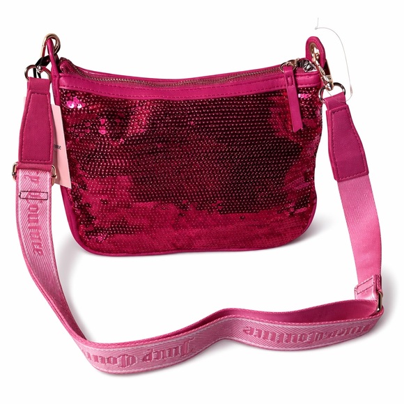 Juicy Couture Pink Sequin Shoulder Bag NWT - Picture 2 of 4